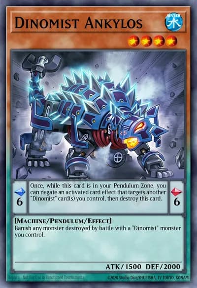 Dinomist Ankylos — Carta Yu-Gi-Oh!