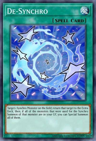De-Sincro — Carta Yu-Gi-Oh!