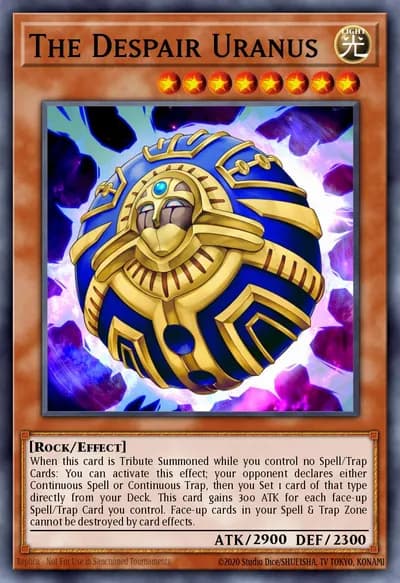 O Desespero Urano — Carta Yu-Gi-Oh!