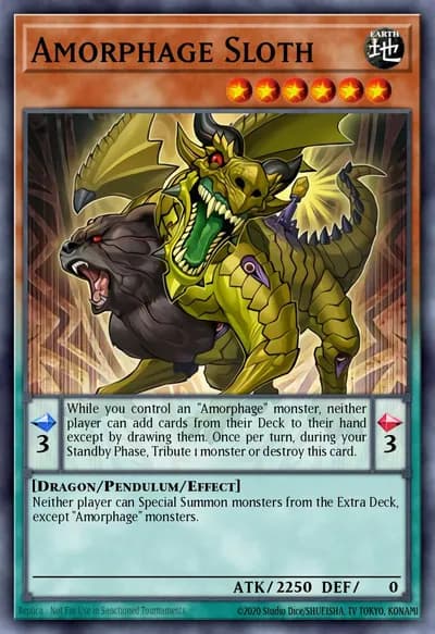 Amorphage Sloth — Carta Yu-Gi-Oh!