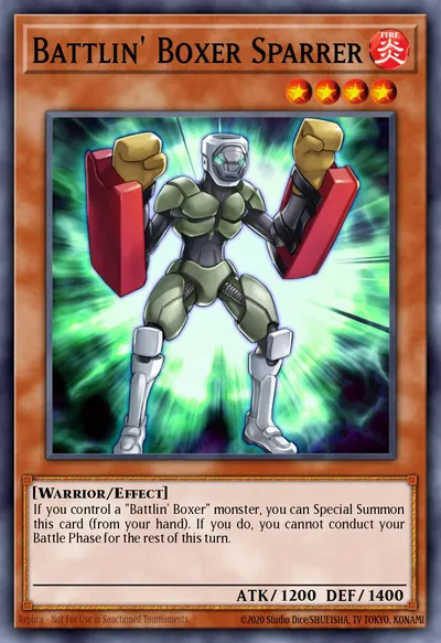 Battlin' Boxer Sparrer — Carta Yu-Gi-Oh!