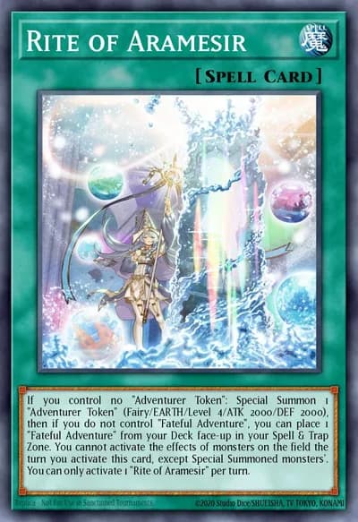 Rito de Aramesir — Carta Yu-Gi-Oh!