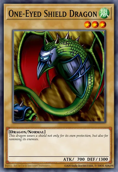 Dragão Escudo de Um Olho — Carta Yu-Gi-Oh!