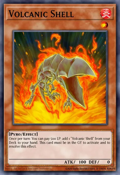 Casca Vulcânica — Carta Yu-Gi-Oh!
