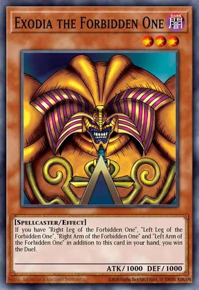 Exodia the Forbidden One — Carta Yu-Gi-Oh!