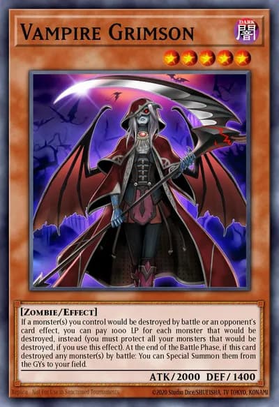 Vampire Grimson — Carta Yu-Gi-Oh!