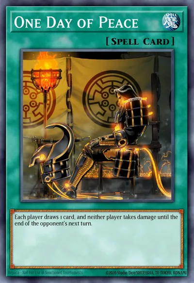 Um Dia de Paz — Carta Yu-Gi-Oh!