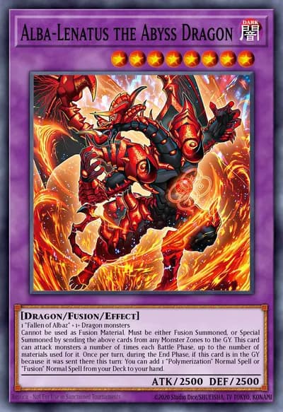 Alba-Lenatus, o Dragão do Abismo — Carta Yu-Gi-Oh!