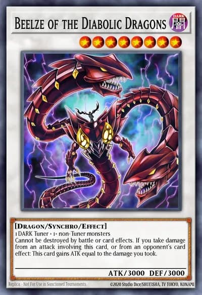 Beelze dos Dragões Diabólicos — Carta Yu-Gi-Oh!