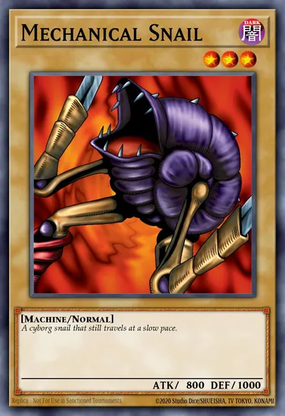 Caracol Mecânico — Carta Yu-Gi-Oh!