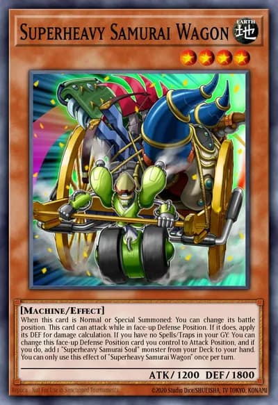 Superheavy Samurai Wagon — Carta Yu-Gi-Oh!