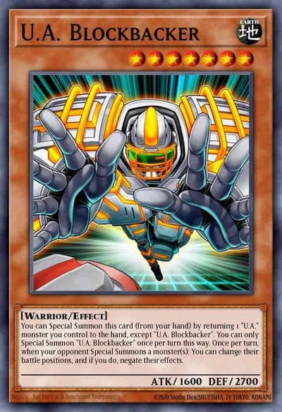 U.A. Blockbacker — Carta Yu-Gi-Oh!