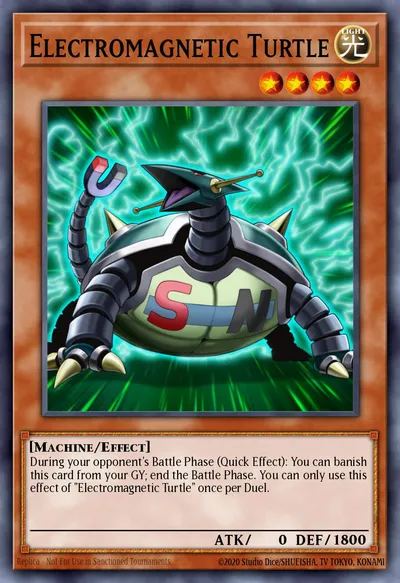 Tartaruga Electromagnética — Carta Yu-Gi-Oh!