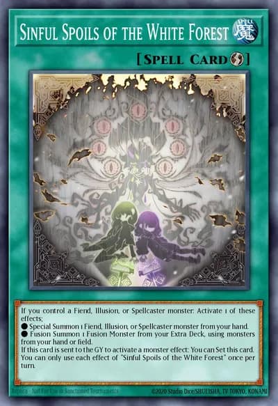 Sinful Spoils of the White Forest — Carta Yu-Gi-Oh!