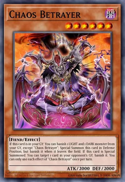 Chaos Betrayer — Carta Yu-Gi-Oh!