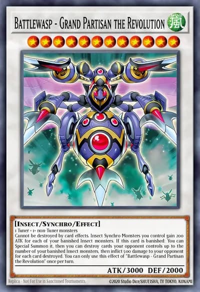 Battlewasp - Grand Partisan the Revolution — Carta Yu-Gi-Oh!