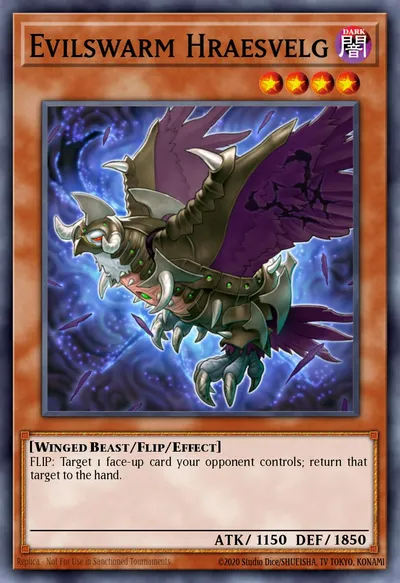 Evilswarm Hraesvelg — Carta Yu-Gi-Oh!
