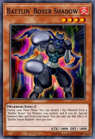 Battlin' Boxer Shadow — Carta Yu-Gi-Oh!