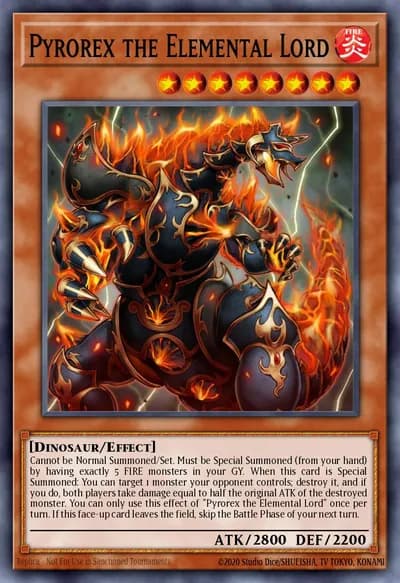 Pyrorex the Elemental Lord — Carta Yu-Gi-Oh!