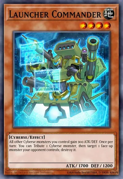 Comandante Lançador — Carta Yu-Gi-Oh!