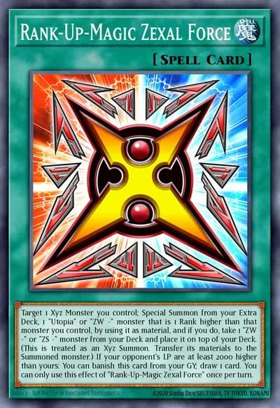 Rank-Up-Magic Zexal Force — Carta Yu-Gi-Oh!