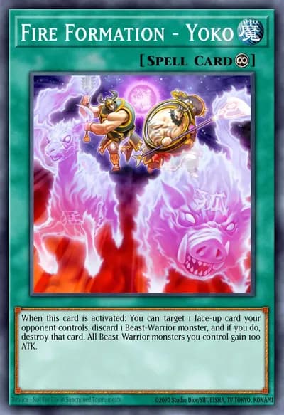 Fire Formation - Yoko — Carta Yu-Gi-Oh!
