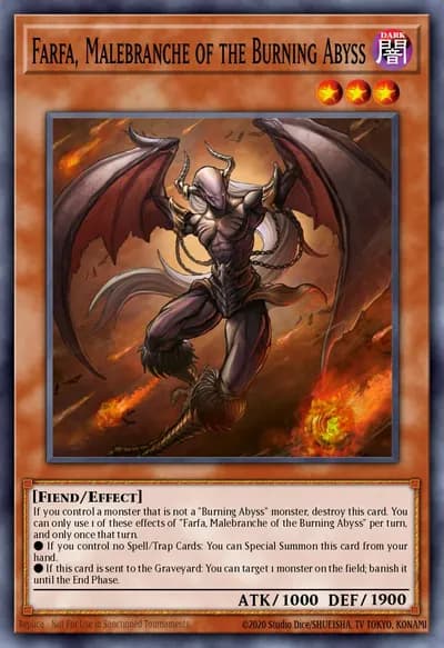 Farfa, Malebranche of the Burning Abyss — Carta Yu-Gi-Oh!