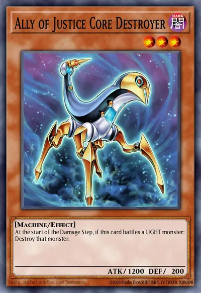 Ally of Justice Core Destroyer — Carta Yu-Gi-Oh!