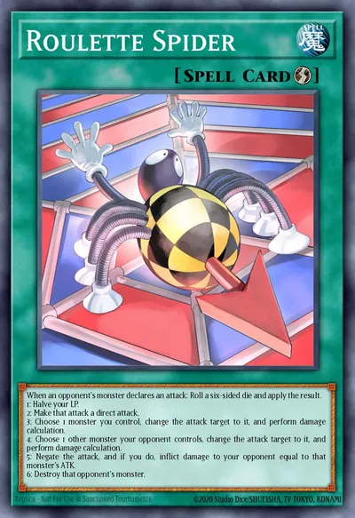 Aranha Roleta — Carta Yu-Gi-Oh!