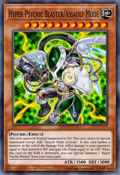 Hyper Psychic Blaster/Modo de Assalto — Carta Yu-Gi-Oh!
