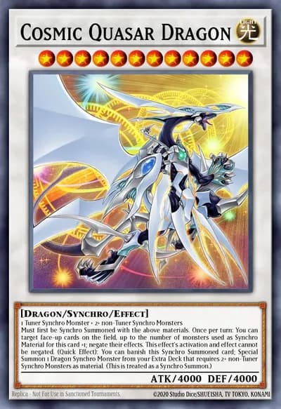 Dragão Quasar Cósmico — Carta Yu-Gi-Oh!