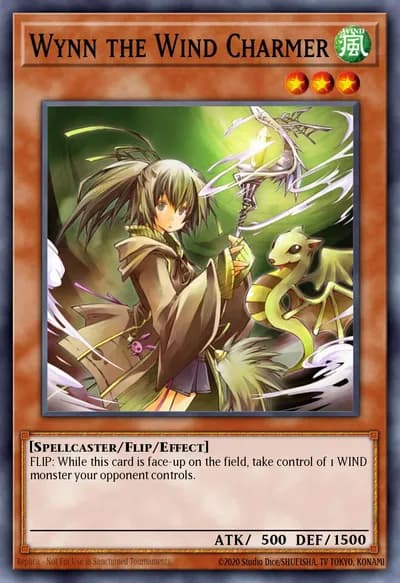 Wynn, a Encantadora do Vento — Carta Yu-Gi-Oh!