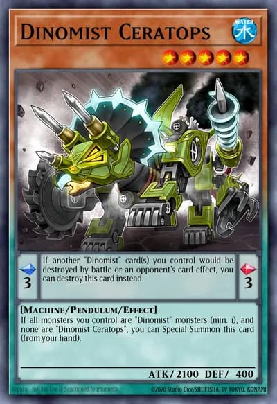 Dinomist Ceratops — Carta Yu-Gi-Oh!