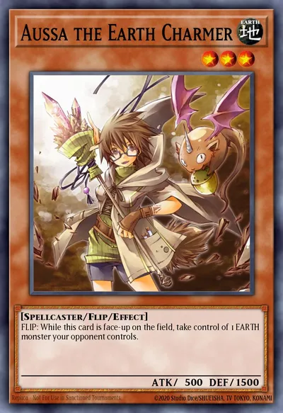 Aussa, a Encantadora da Terra — Carta Yu-Gi-Oh!