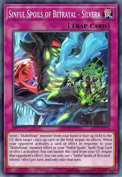 Sinful Spoils of Betrayal - Silvera — Carta Yu-Gi-Oh!