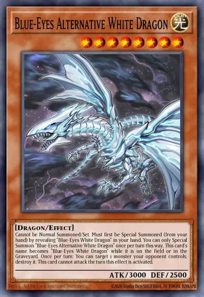 Blue-Eyes Alternative White Dragon — Carta Yu-Gi-Oh!