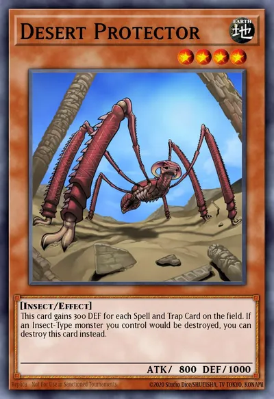 Protetor do Deserto — Carta Yu-Gi-Oh!