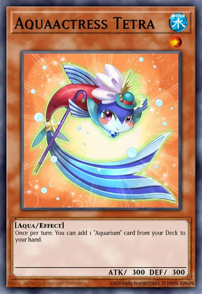 Aquaactress Tetra — Carta Yu-Gi-Oh!