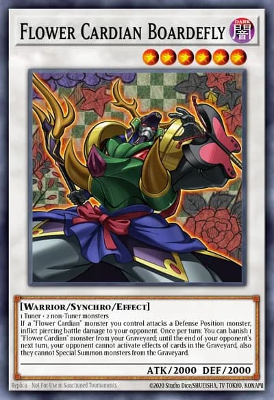 Flower Cardian Boardefly — Carta Yu-Gi-Oh!