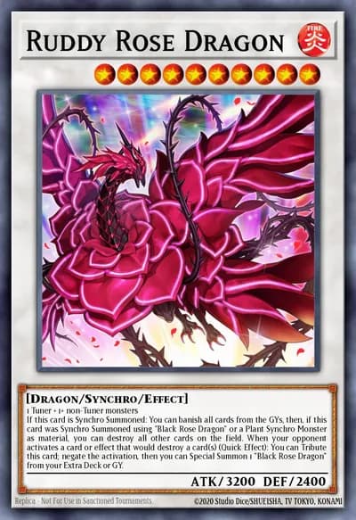 Ruddy Rose Dragon — Carta Yu-Gi-Oh!