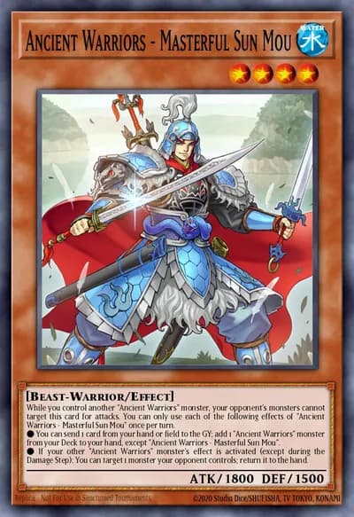Ancient Warriors - Masterful Sun Mou — Carta Yu-Gi-Oh!