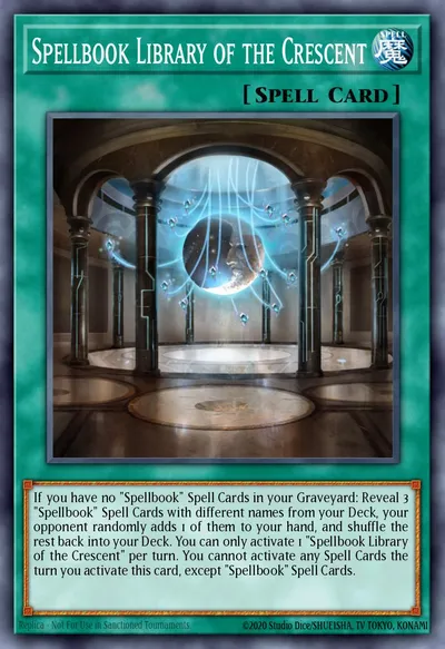 Biblioteca do Crescente do Livro de Magia — Carta Yu-Gi-Oh!