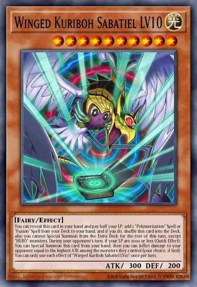 Winged Kuriboh Sabatiel LV10 — Carta Yu-Gi-Oh!