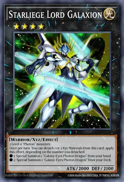 Starliege Lord Galaxion — Carta Yu-Gi-Oh!