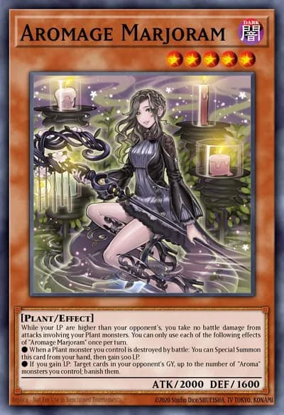 Aromage Manjerona — Carta Yu-Gi-Oh!