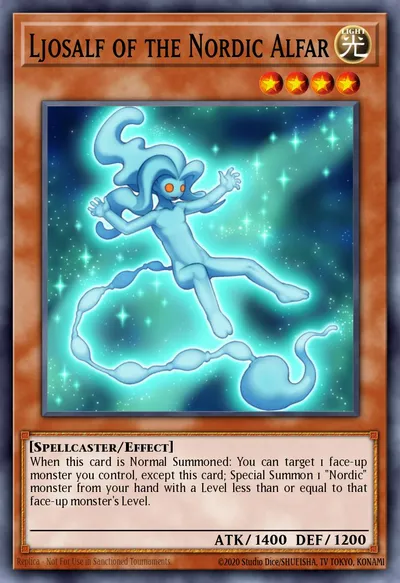 Ljosalf of the Nordic Alfar — Carta Yu-Gi-Oh!
