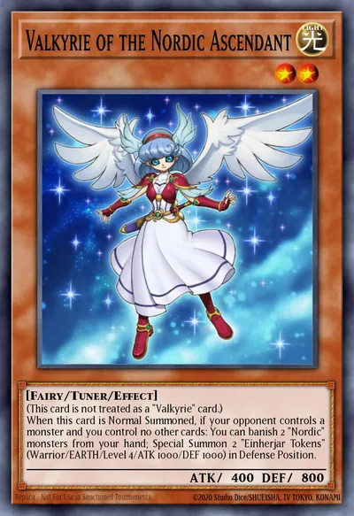 Valkyrie da Ascensão Nórdica — Carta Yu-Gi-Oh!