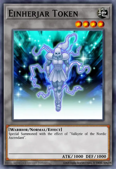 Einherjar Token — Carta Yu-Gi-Oh!