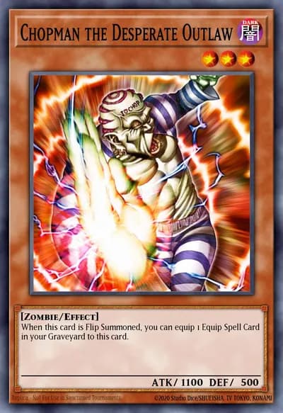 Chopman, o Fora-da-Lei Desesperado — Carta Yu-Gi-Oh!