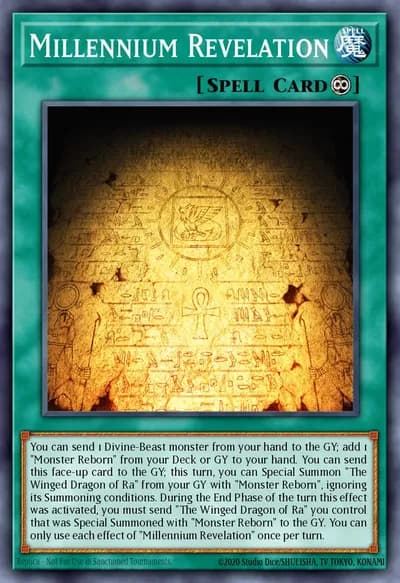 Millennium Revelation — Carta Yu-Gi-Oh!